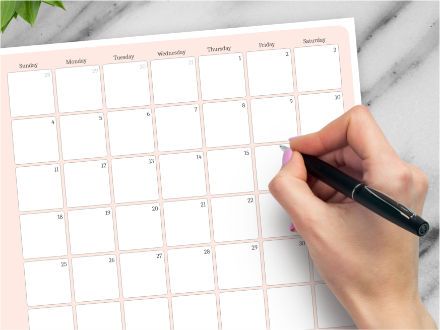 Monthly Calendars